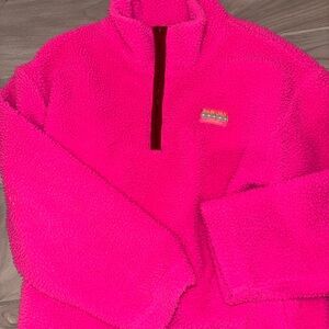 Dairy boy Bright Pink Fleece Sweater sz xs